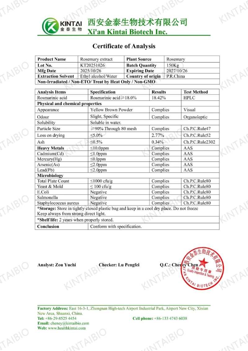 98 Rosmarinic Acid COA 98 Rosmarinic Acid COA